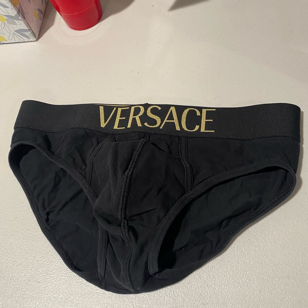 Versace gold logo 100% cotton underwear